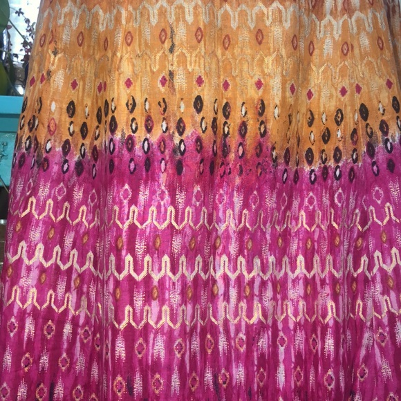 Chico’s bohemian maxi skirt size 1 - Picture 3 of 5